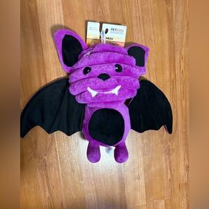 Halloween Dog Toys for Aggressive Chewers, Squeaky Plush Bat Crinkle 12.5”